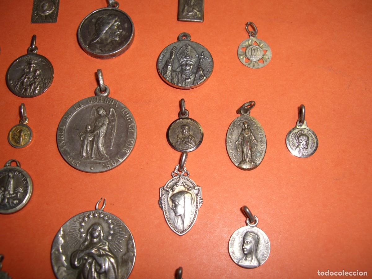 Antig&uuml;edades: LOTE DE MEDALLAS RELIGIOSAS - Foto 4