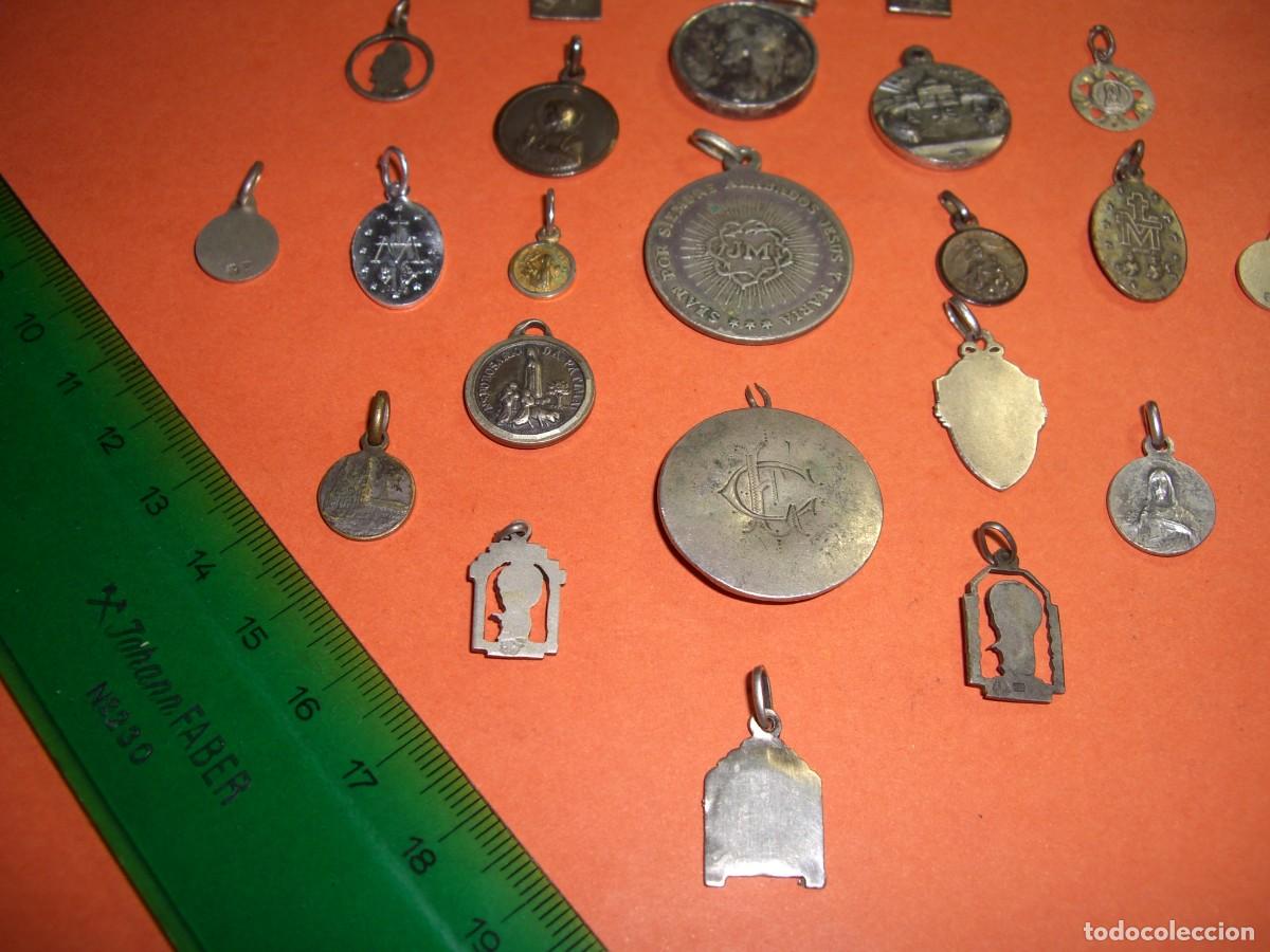 Antig&uuml;edades: LOTE DE MEDALLAS RELIGIOSAS - Foto 9