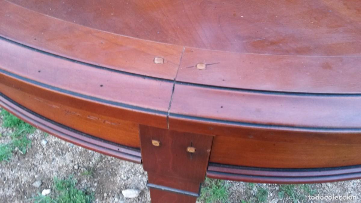 Antig&uuml;edades: Mesa circular de cerezo, desplegable GRANGE - Foto 8