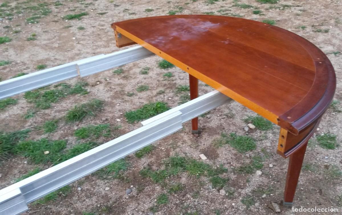 Antig&uuml;edades: Mesa circular de cerezo, desplegable GRANGE - Foto 12