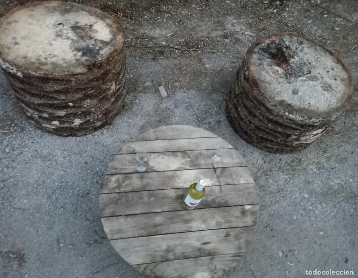 Antig&uuml;edades: Juego mesa y sillas de palmera - Foto 5