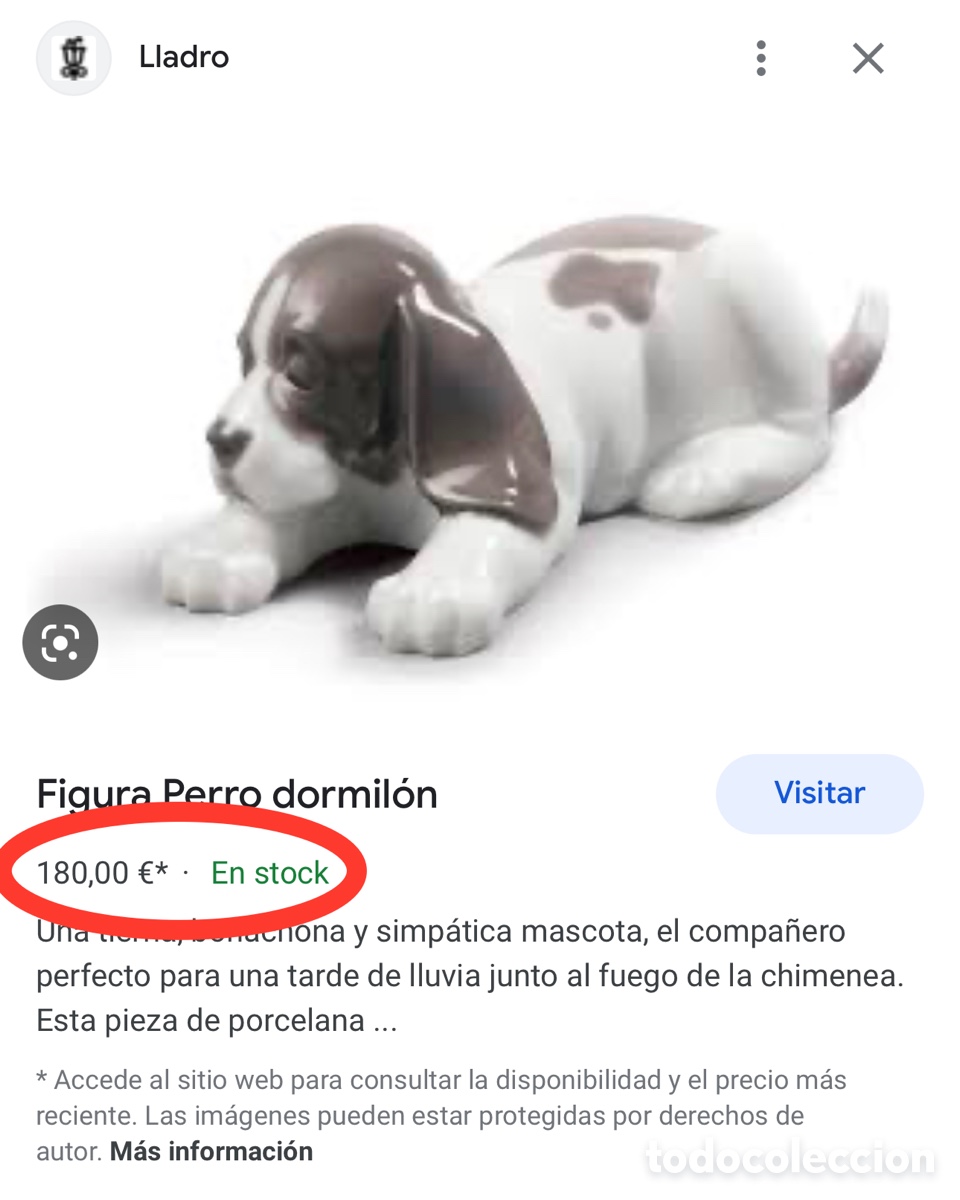 Antig&uuml;edades: REF: 01001072 &ldquo;PERRO DORMIL&Oacute;N&rdquo; LLADR&Oacute; - Foto 13