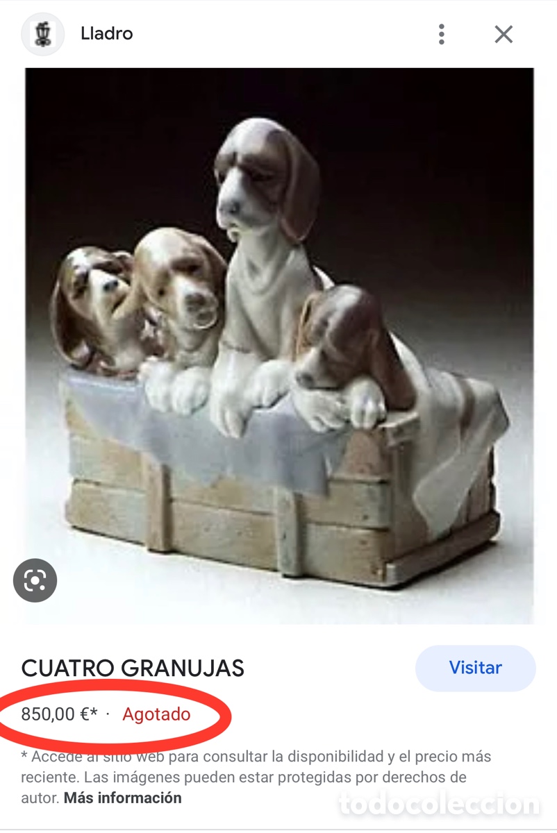 Antig&uuml;edades: REF: 01001121 &ldquo;CUATRO GRANUJAS&rdquo; LLADR&Oacute; - Foto 13
