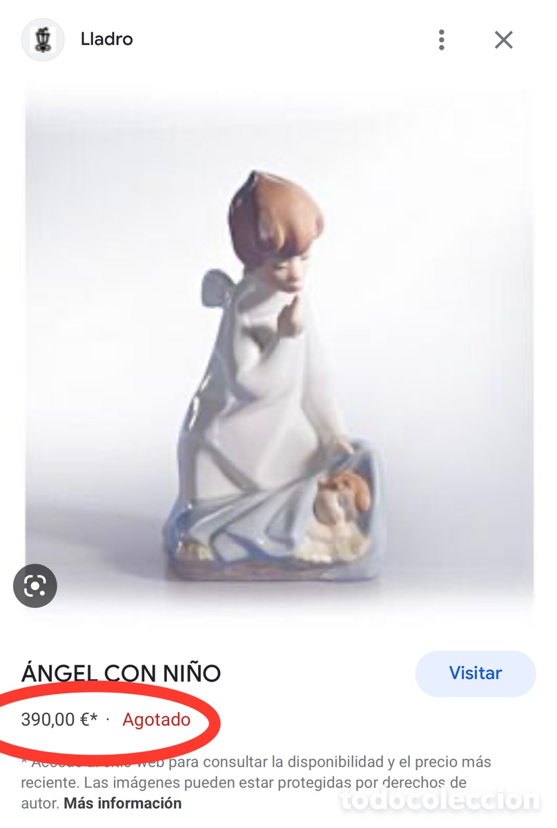 Antig&uuml;edades: REF: 01004635 &ldquo;&Aacute;NGEL CON NI&Ntilde;O&rdquo; LLADR&Oacute; - Foto 9
