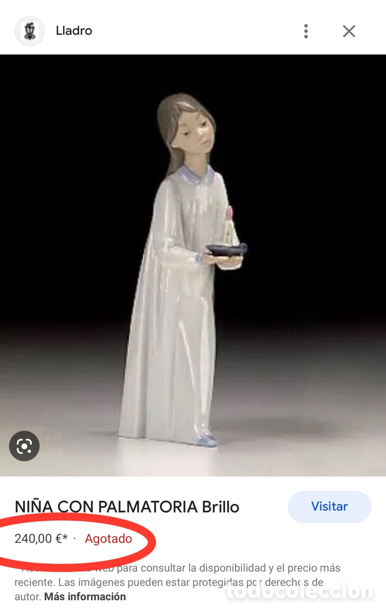 Antig&uuml;edades: REF: 01004868 &ldquo;NI&Ntilde;A CON PALMATORIA&rdquo; LLADR&Oacute; - Foto 10