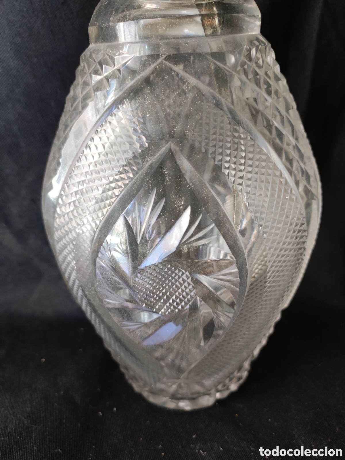 Antig&uuml;edades: Botella cristal con casquillo de plata. - Foto 4