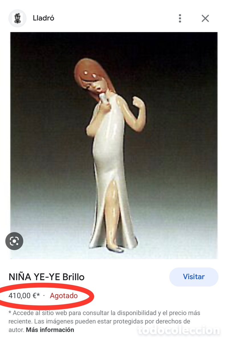 Antig&uuml;edades: REF: 01014612 &ldquo;NI&Ntilde;A YE-YE&rdquo; LLADR&Oacute; - Foto 11