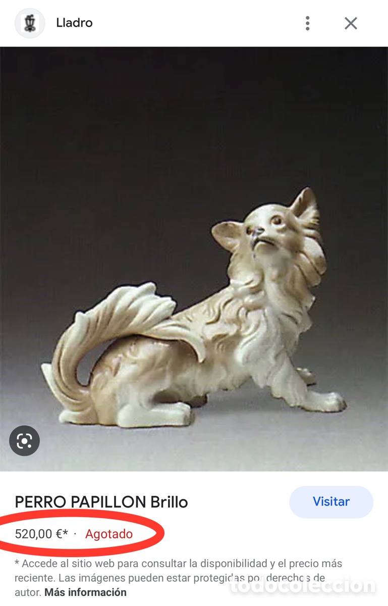 Antig&uuml;edades: REF: 01004857 &ldquo;PERRO PAPILL&Oacute;N&rdquo; LLADR&Oacute; - Foto 10