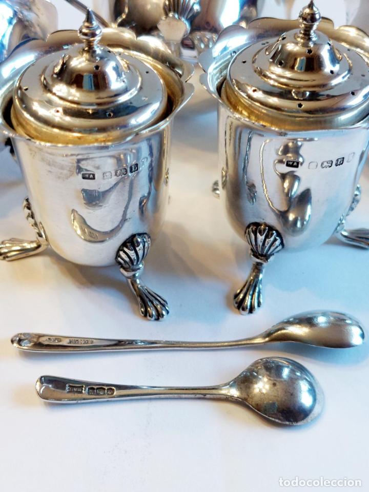 Antig&uuml;edades: ESPECIERO DE PLATA DE LEY - INGLATERRA 1935. - Foto 2