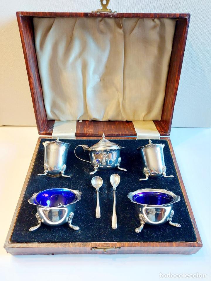 Antig&uuml;edades: ESPECIERO DE PLATA DE LEY - INGLATERRA 1935. - Foto 1