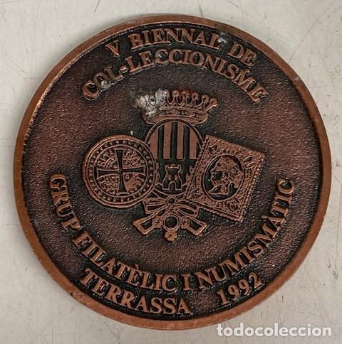 Antig&uuml;edades: Dos medallas conmemorativas de bronce - Foto 3