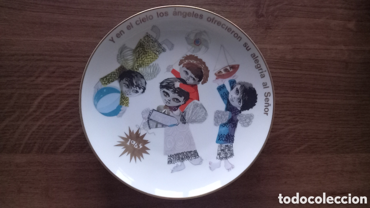 Antig&uuml;edades: Plato Santa Clara Navidad 1965 - Foto 1