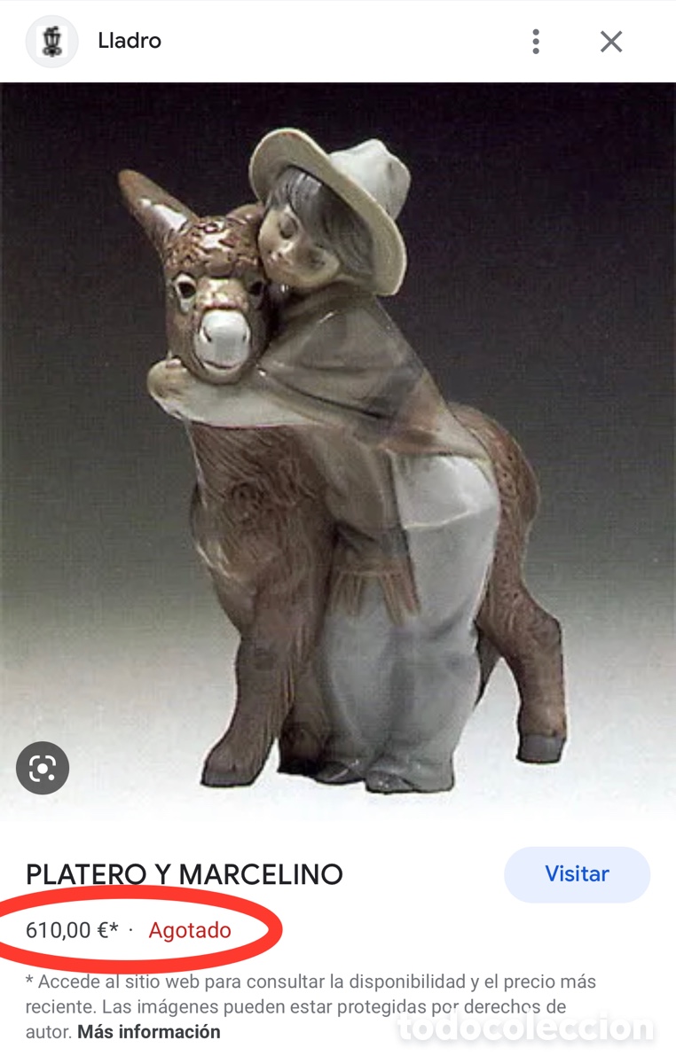 Antig&uuml;edades: REF: 01001181 &ldquo;PLATERO Y MARCELINO&rdquo; LLADR&Oacute; - Foto 9