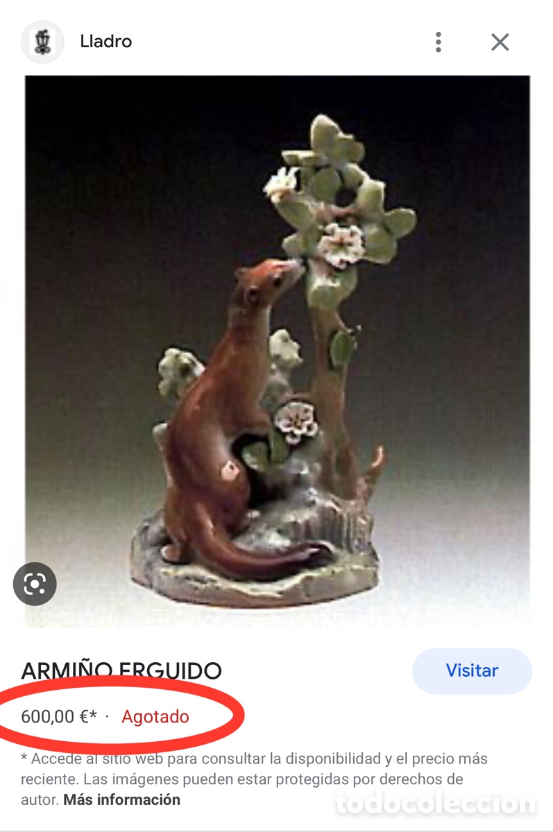 Antig&uuml;edades: REF: 01004769 &ldquo;ARMI&Ntilde;O ERGUIDO&rdquo; LLADR&Oacute; - Foto 10