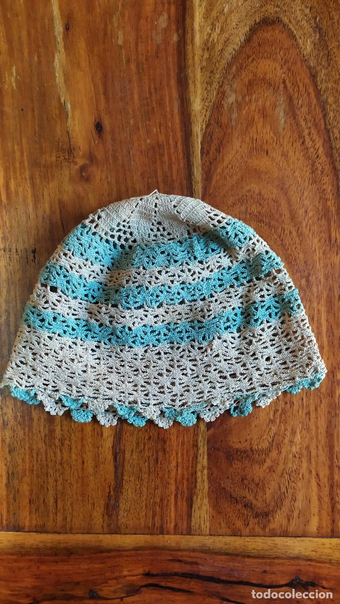 Antig&uuml;edades: GORRO DE GANCHILLO, PPIOS. S. XX - Foto 2
