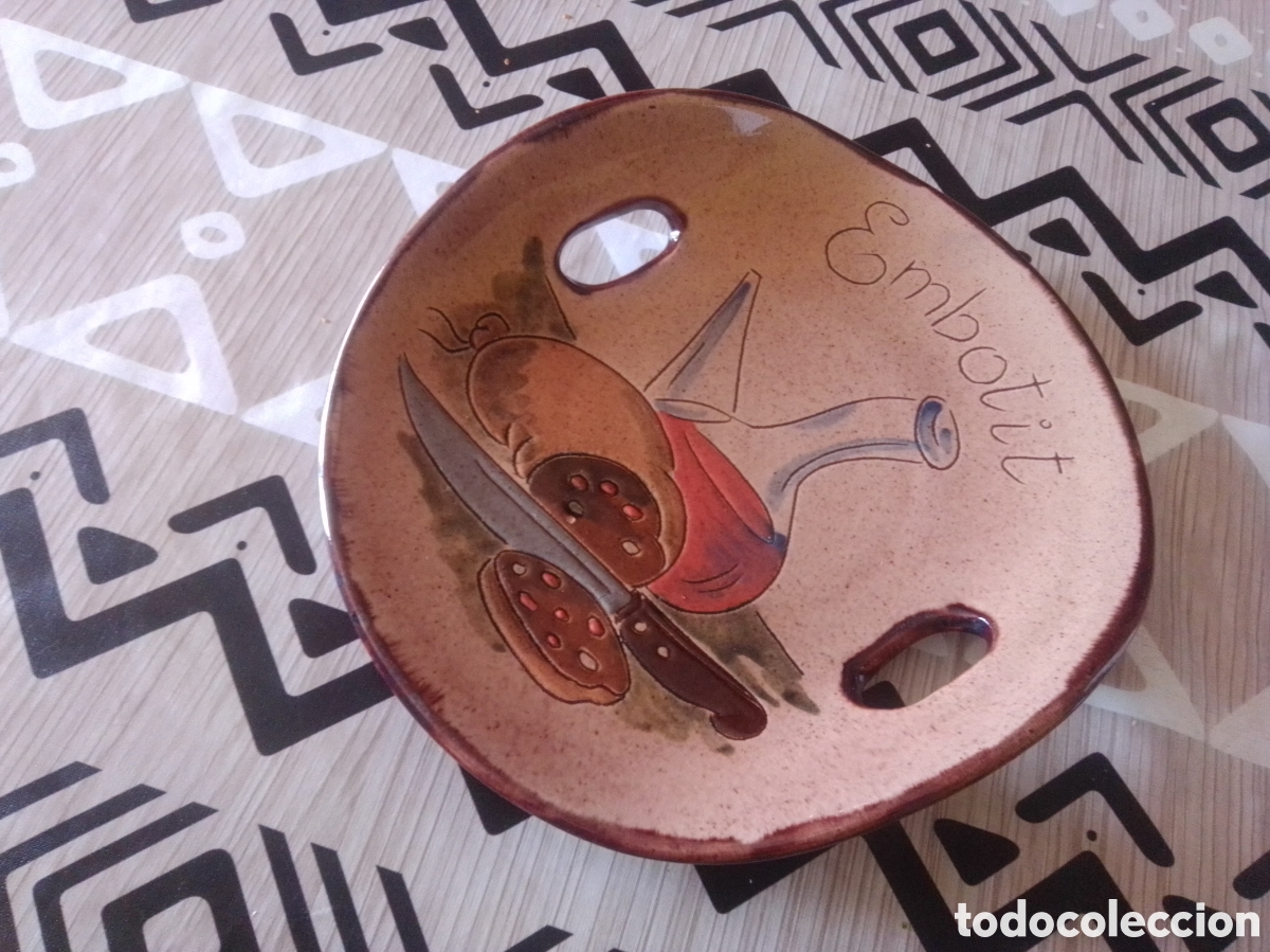 Antig&uuml;edades: BANDEJA &rdquo;EMBOTIT&rdquo;de CER&Aacute;MICA R&Uacute;STICA - Foto 6