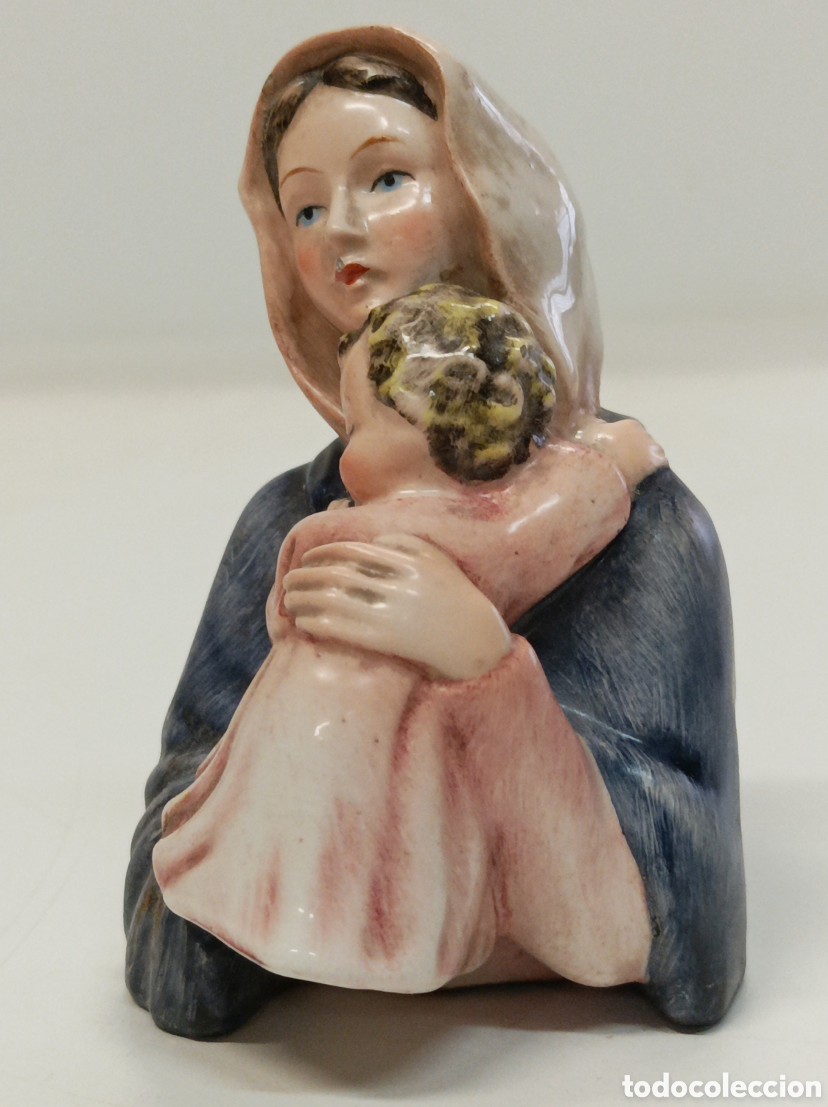 Antig&uuml;edades: Virgen Porcelana Sellada y numerada - Foto 2