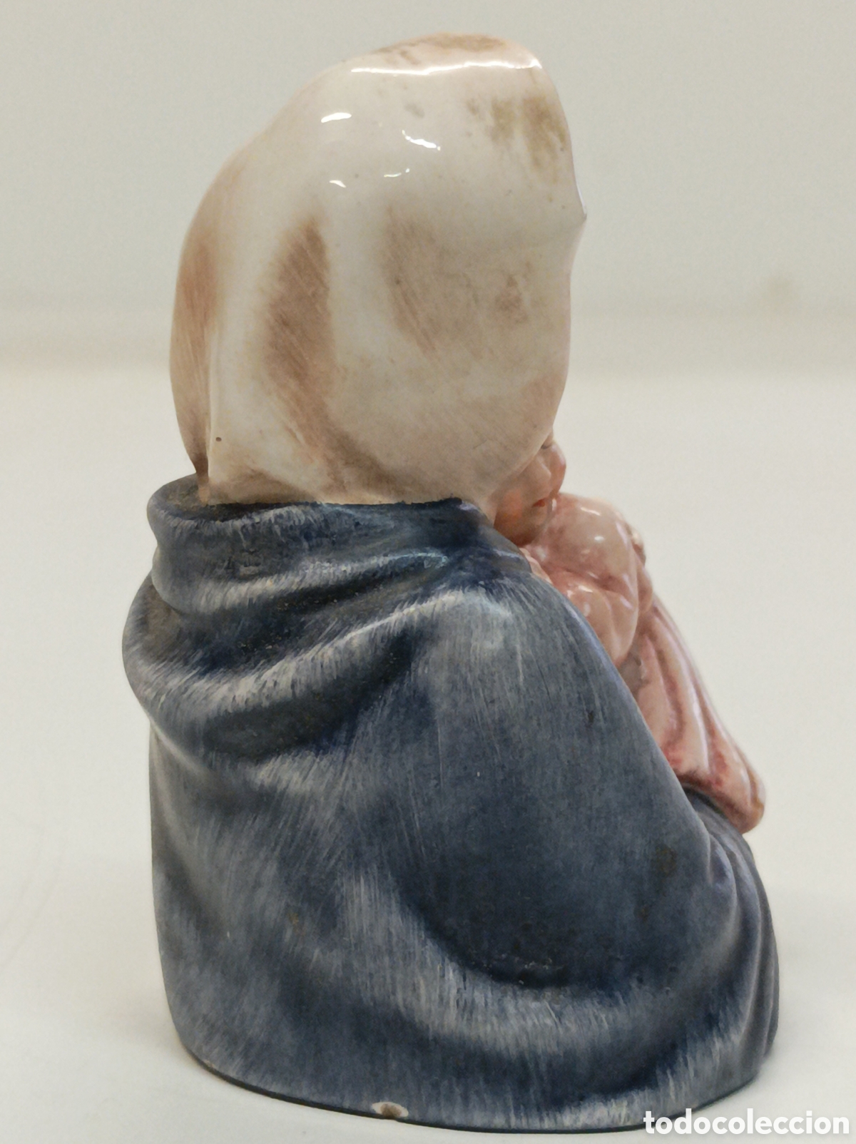 Antig&uuml;edades: Virgen Porcelana Sellada y numerada - Foto 4