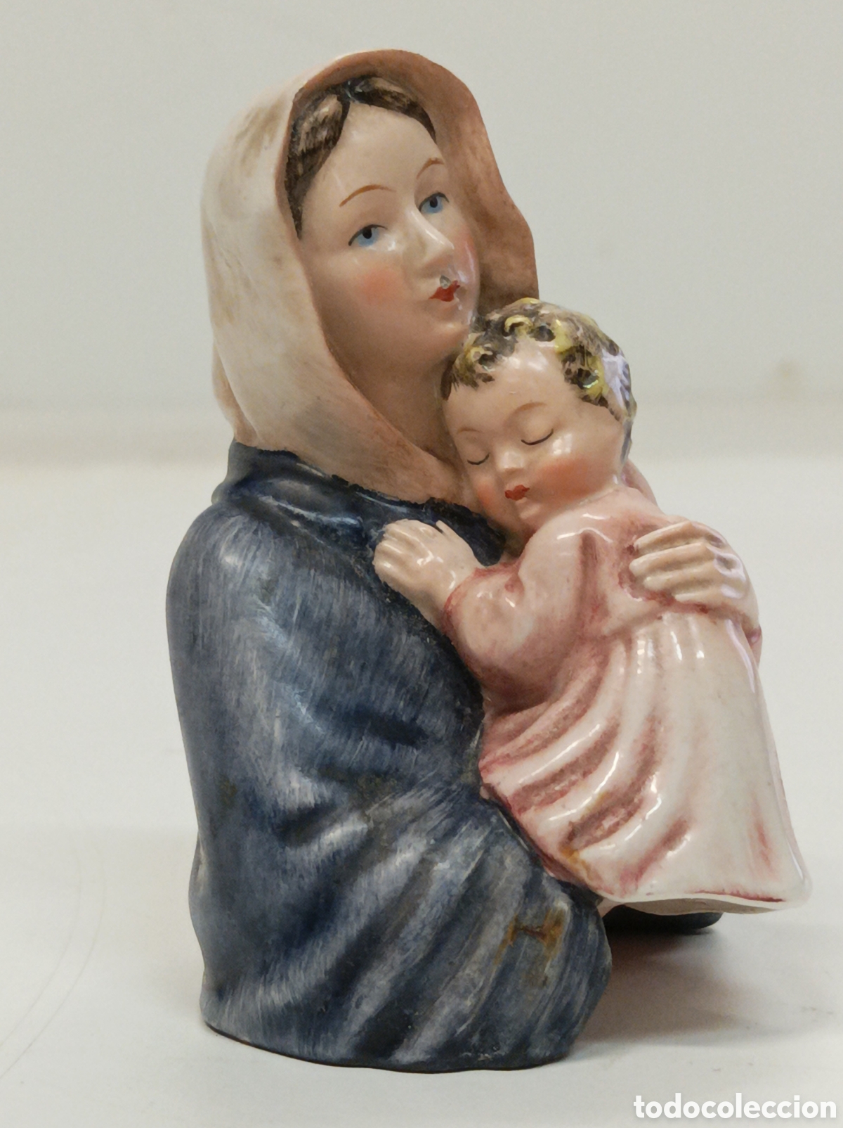 Antig&uuml;edades: Virgen Porcelana Sellada y numerada - Foto 1