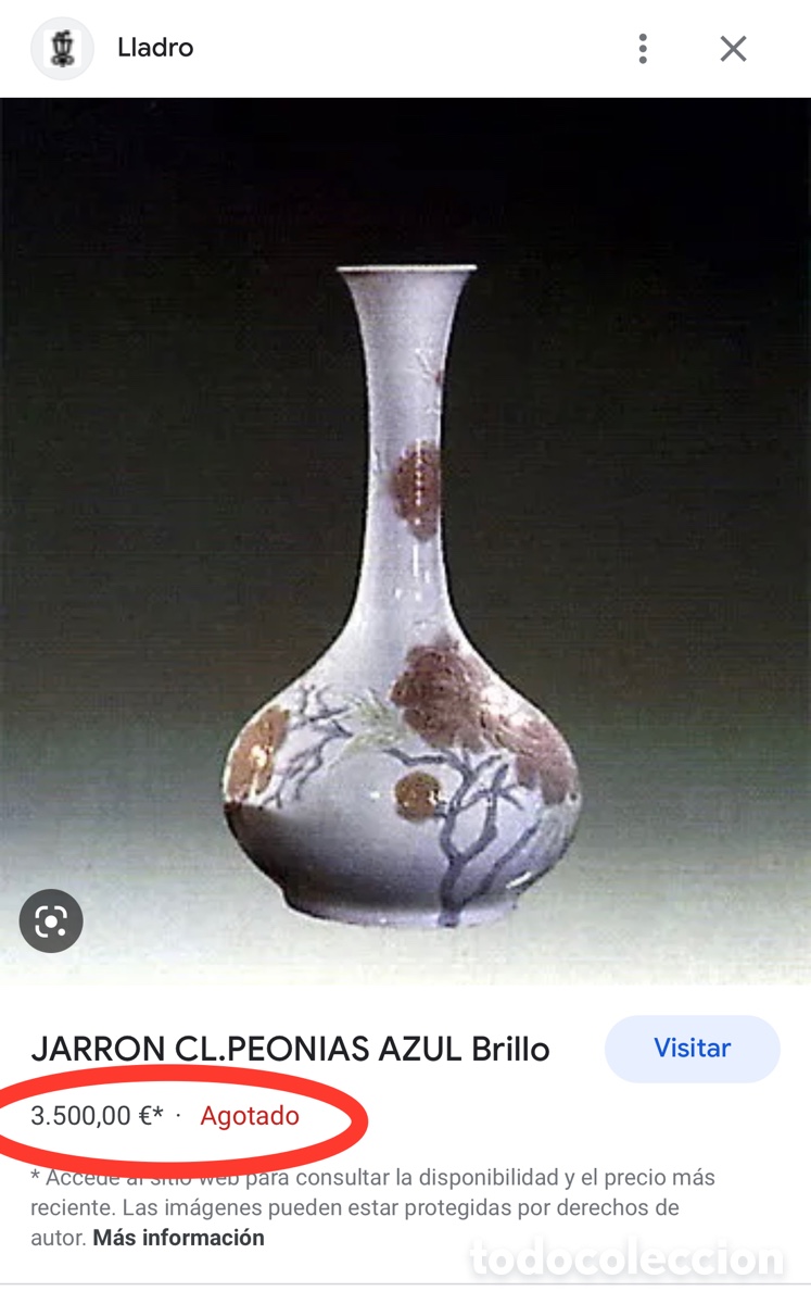 Antig&uuml;edades: REF: 01004752 &ldquo;JARR&Oacute;N PEONIAS&rdquo; LLADR&Oacute; - Foto 5