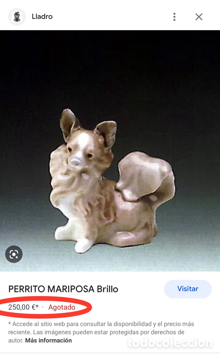 Antig&uuml;edades: REF: 01004749 &ldquo;PERRITO MARIPOSA&rdquo; LLADR&Oacute; - Foto 10
