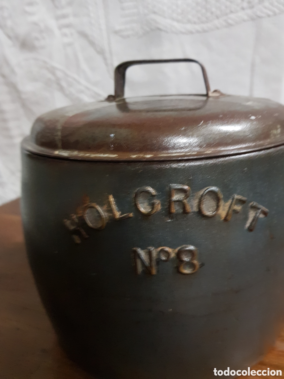 Antig&uuml;edades: Olla Holgroft n&deg;8 de hierro - Foto 2