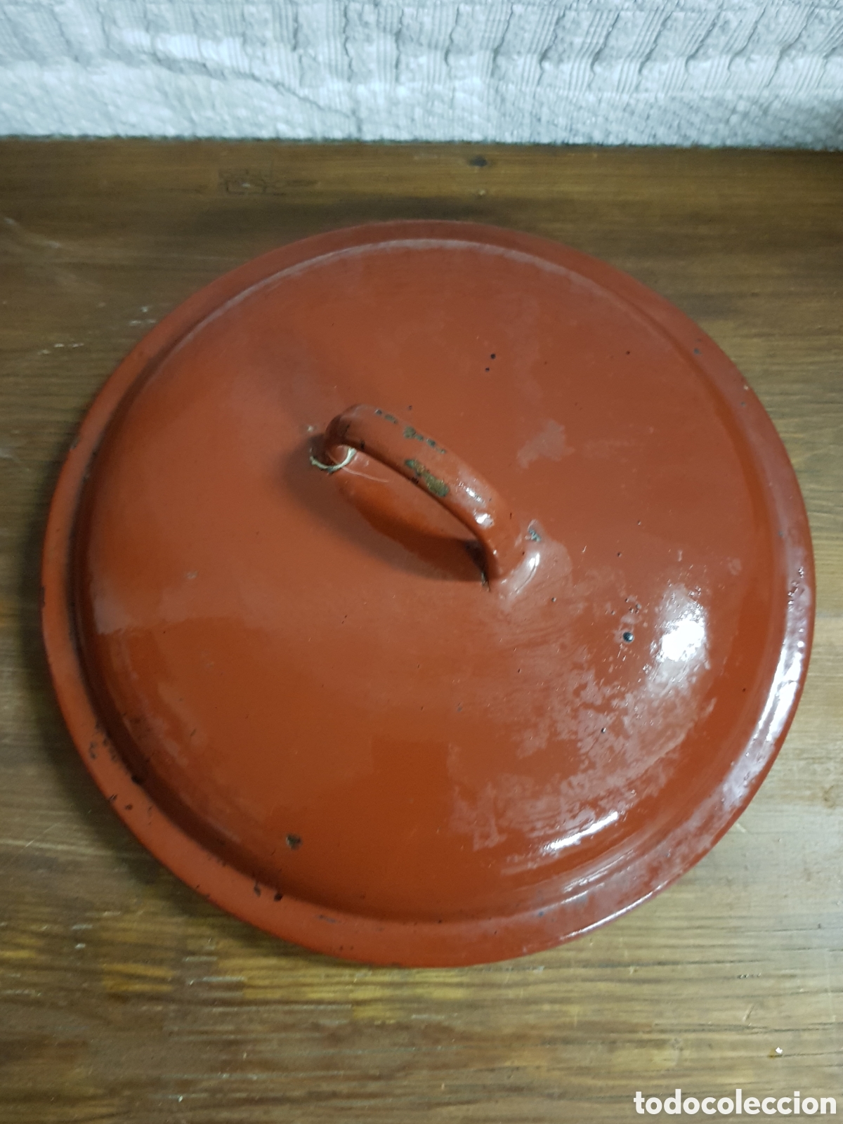 Antig&uuml;edades: Tapa de olla esmaltada - Foto 2