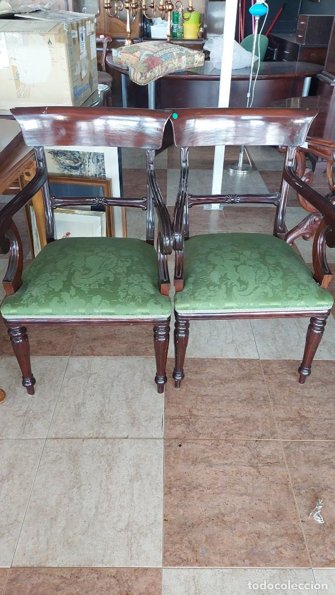 Antig&uuml;edades: Pareja de butacas estilo Regency - Foto 1
