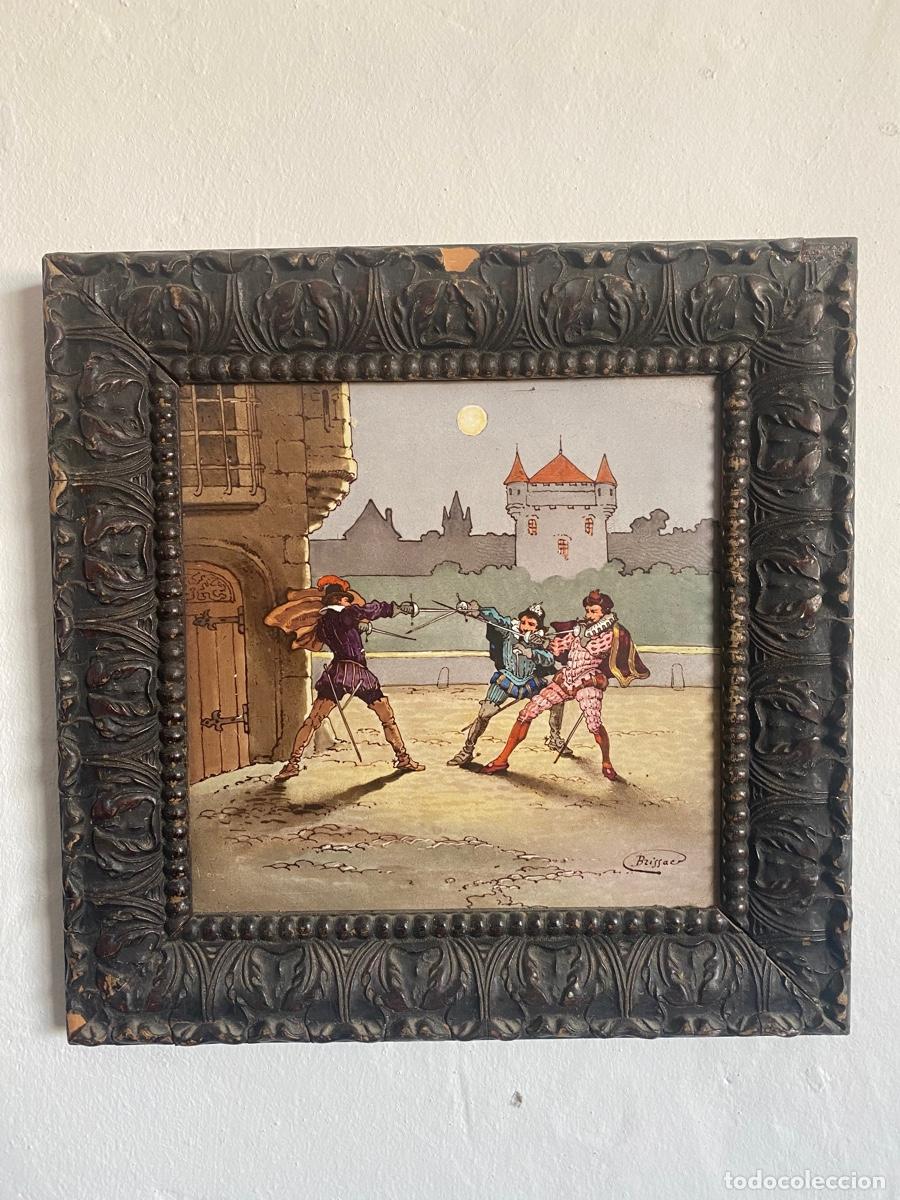 Antig&uuml;edades: -PAREJA DE CUADROS EN AZULEJO - Foto 1