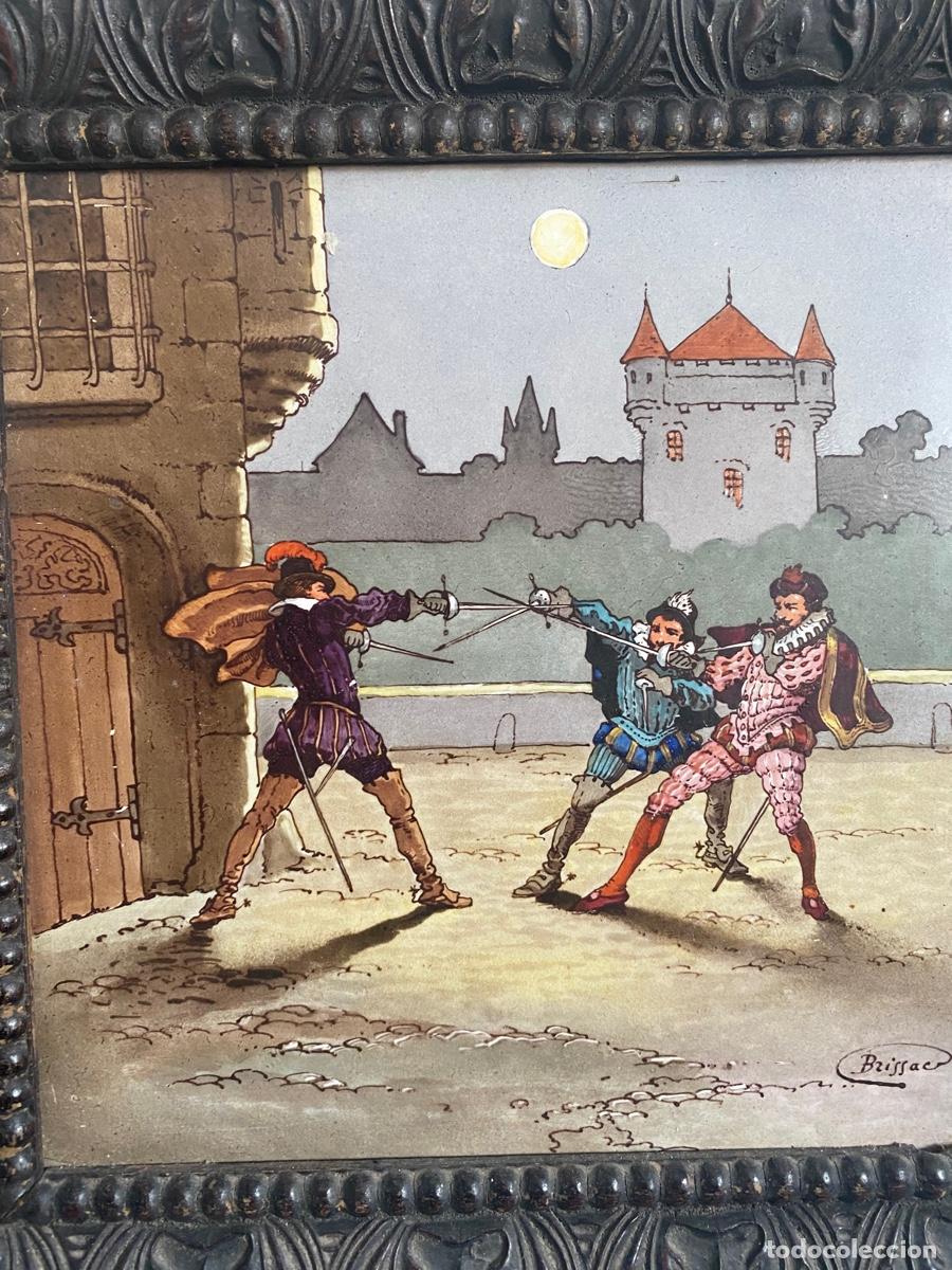Antig&uuml;edades: -PAREJA DE CUADROS EN AZULEJO - Foto 2