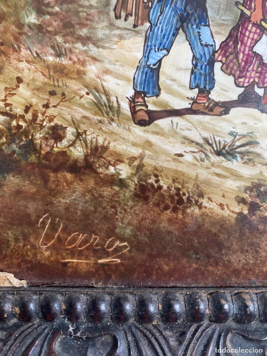 Antig&uuml;edades: -PAREJA DE CUADROS EN AZULEJO - Foto 6