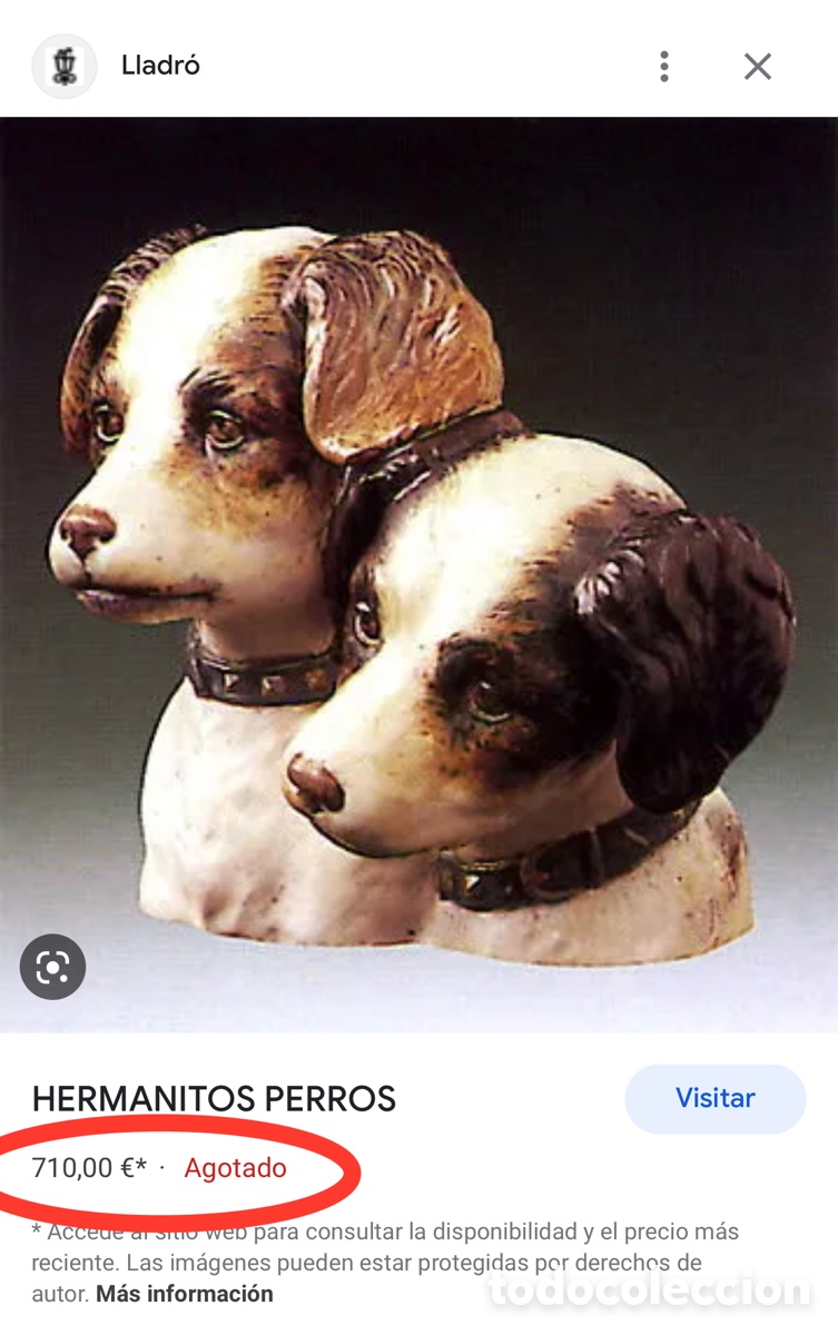 Antig&uuml;edades: REF: 01012067 &ldquo;HERMANITOS PERROS&rdquo; LLADR&Oacute; - Foto 13