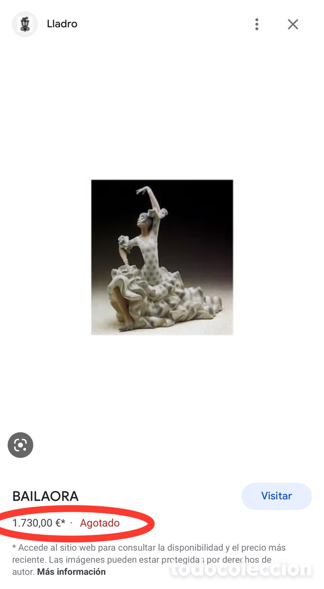 Antig&uuml;edades: REF: 01004520 &ldquo;BAILAORA&rdquo; LLADR&Oacute; - Foto 12