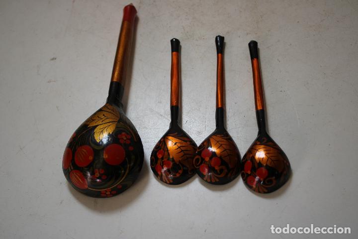 Antig&uuml;edades: 4 cucharas rusas - Foto 2