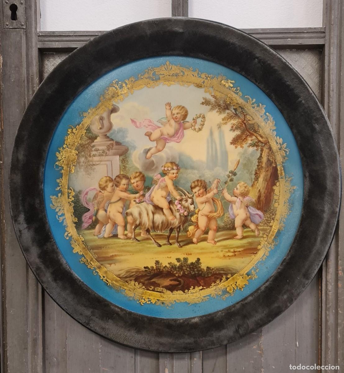 Antig&uuml;edades: Placa de pared Sevres Luis XV - Foto 1