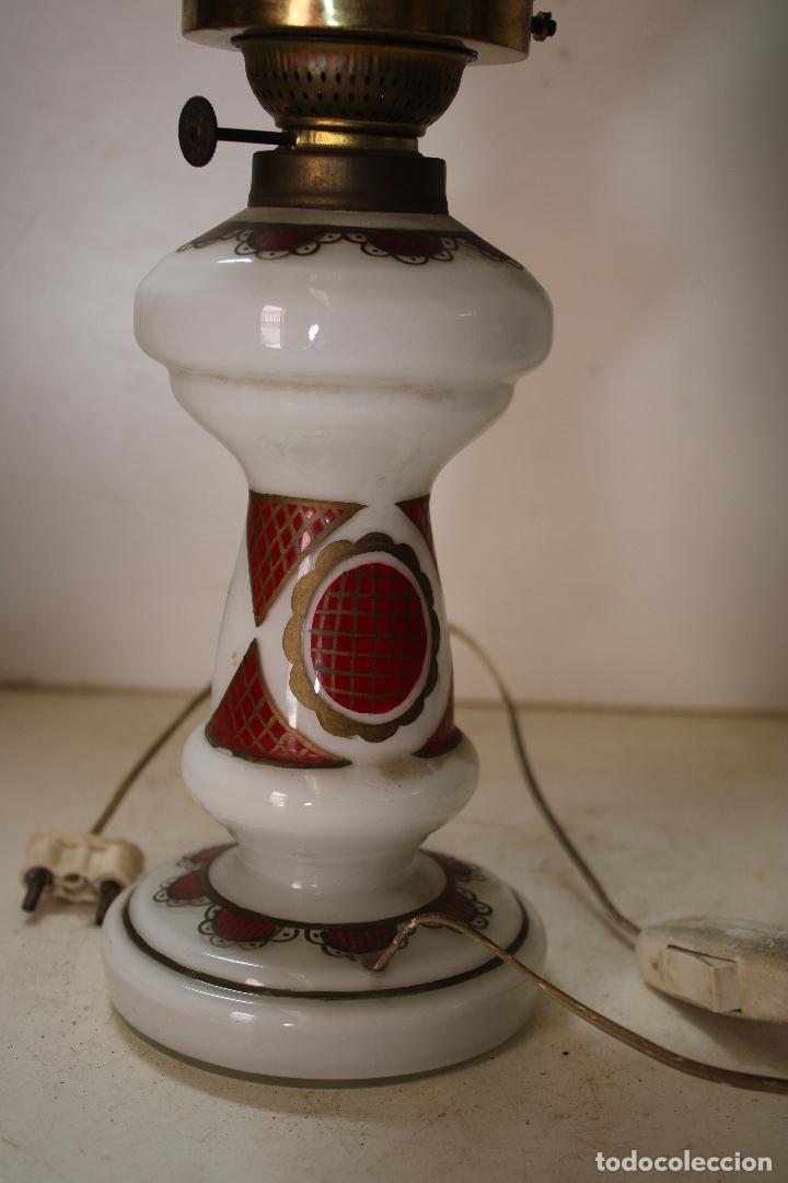 Antig&uuml;edades: lampara quinqu&eacute; marmen - Foto 5