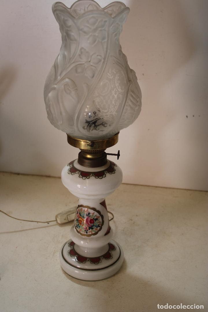 Antig&uuml;edades: lampara quinqu&eacute; marmen - Foto 1