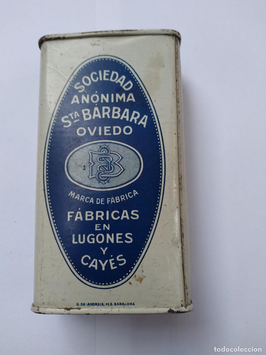 Antig&uuml;edades: Lata de polvora Santa B&aacute;rbara - Foto 1