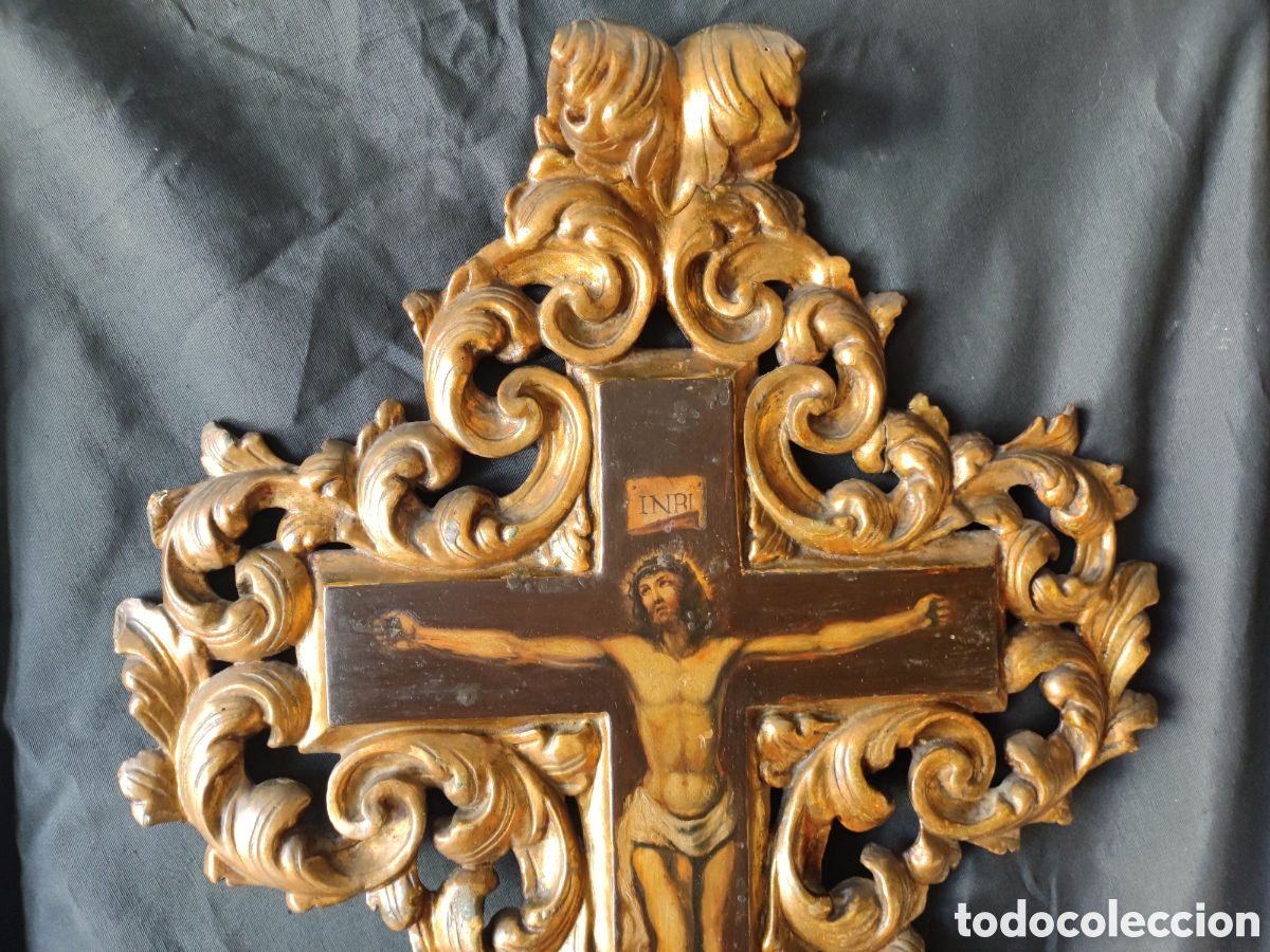 Antig&uuml;edades: Cristo pintado con marco - Foto 4