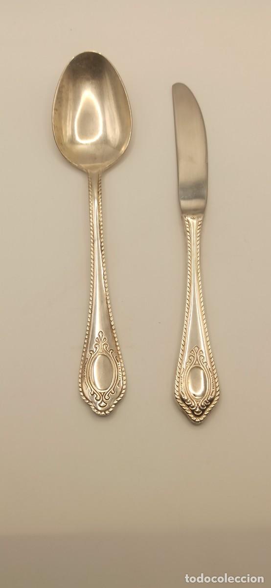 Antig&uuml;edades: Cubiertos antiguo plata - Foto 2