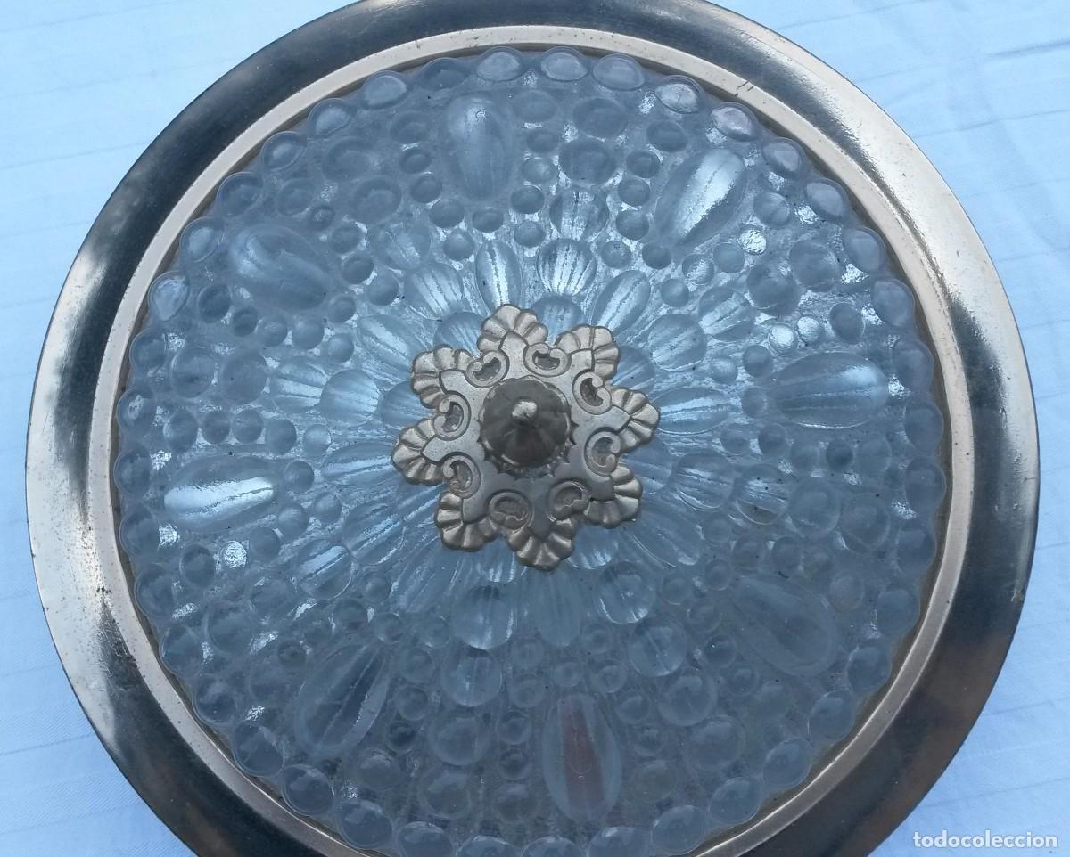 Antig&uuml;edades: Lampara de techo de cristal - Foto 2