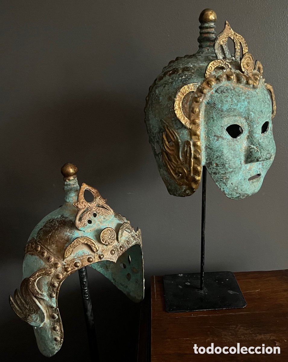 Antig&uuml;edades: Corona y M&aacute;scara de bronce - Foto 13