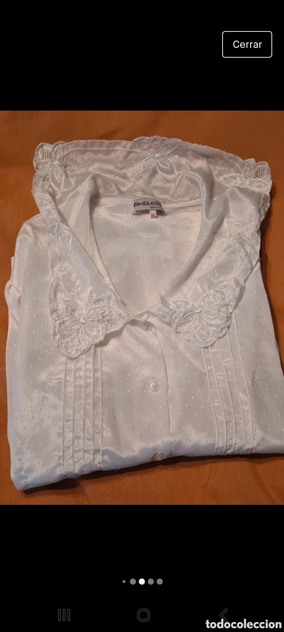 Antig&uuml;edades: Camisa blanca vintage - Foto 4