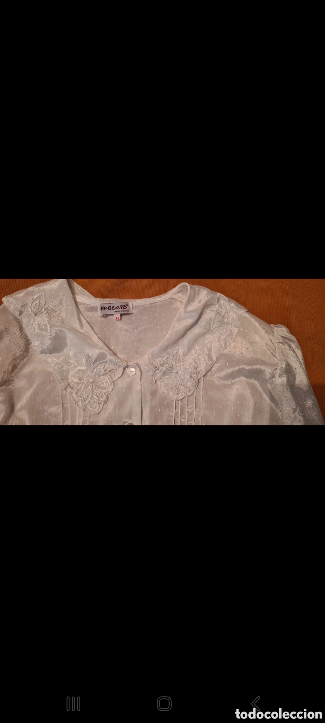 Antig&uuml;edades: Camisa blanca vintage - Foto 6