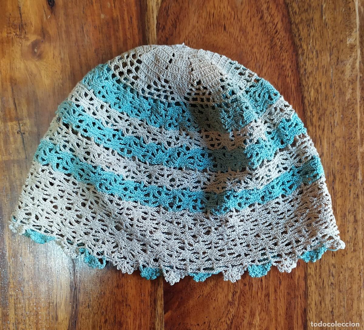 Antig&uuml;edades: GORRO DE GANCHILLO, PPIOS. S. XX - Foto 1