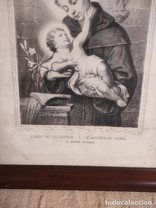 Antig&uuml;edades: Marco de caoba maciza.Imperio.S XIX. - Foto 5
