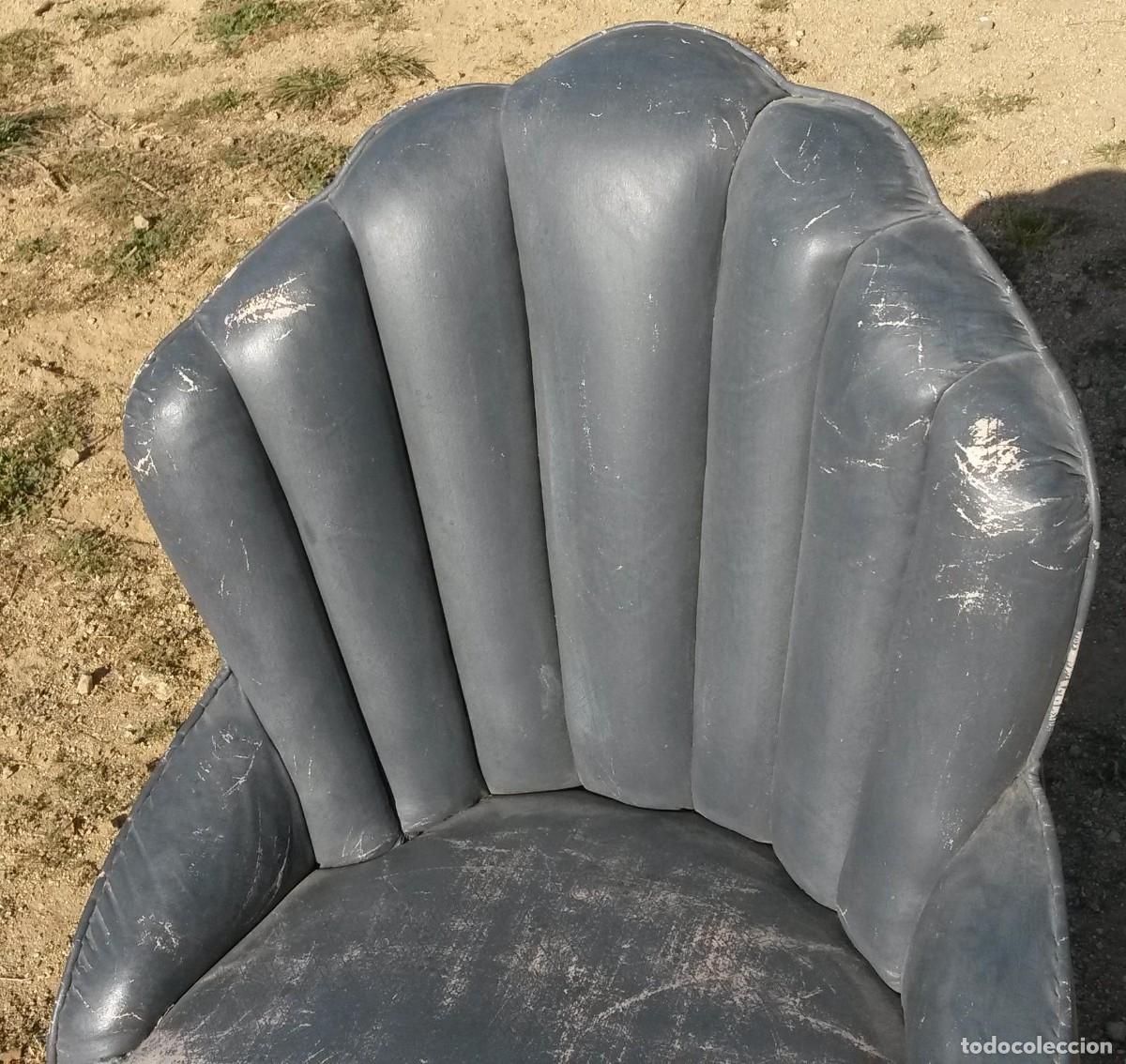 Antig&uuml;edades: BUTACA GRIS VINTAGE A RESTAURAR - Foto 7