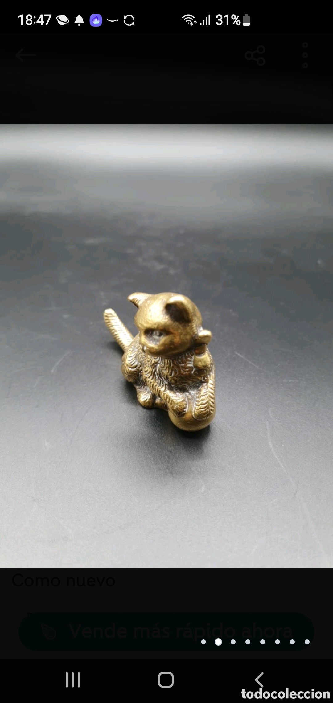 Antig&uuml;edades: Gatito bronce - Foto 3
