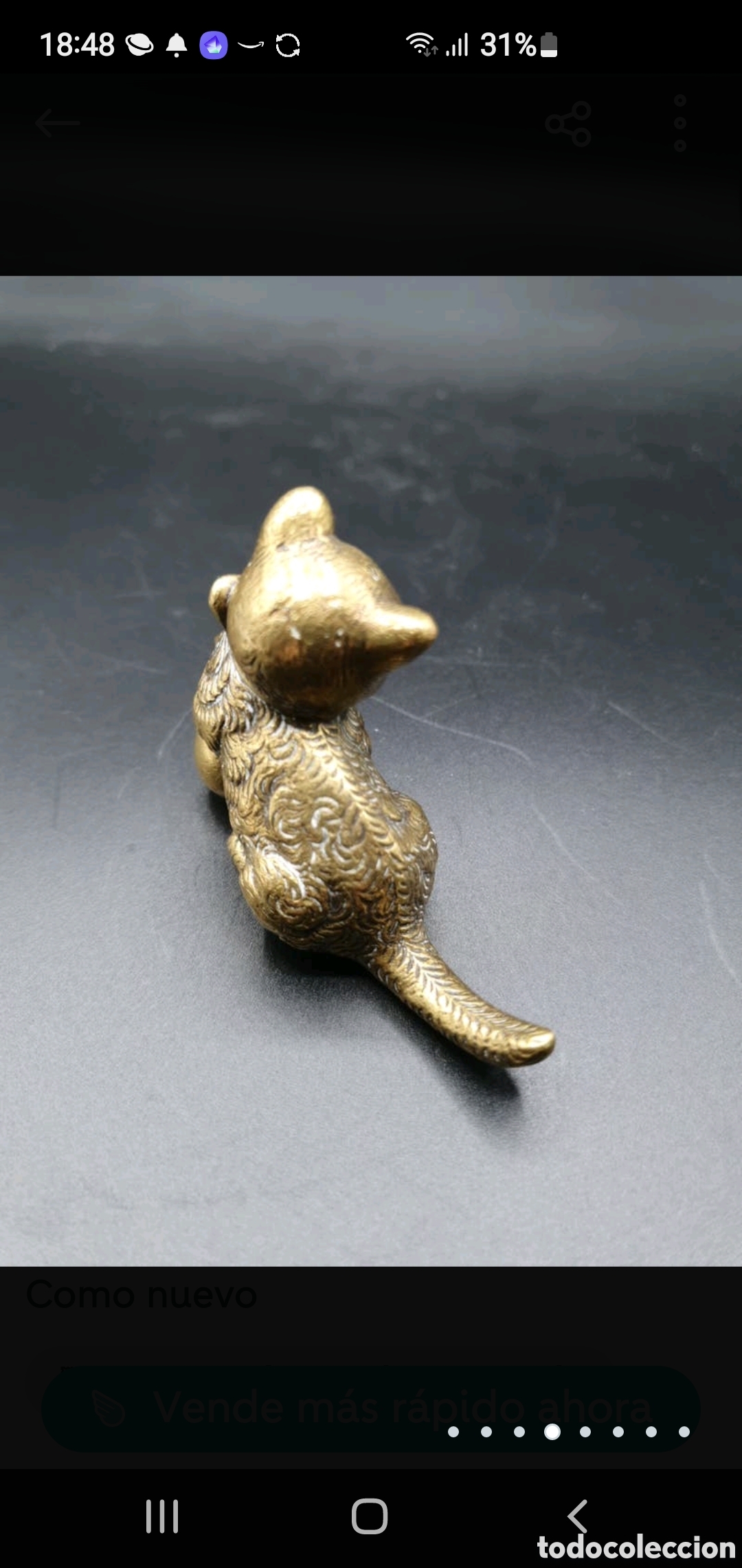 Antig&uuml;edades: Gatito bronce - Foto 5