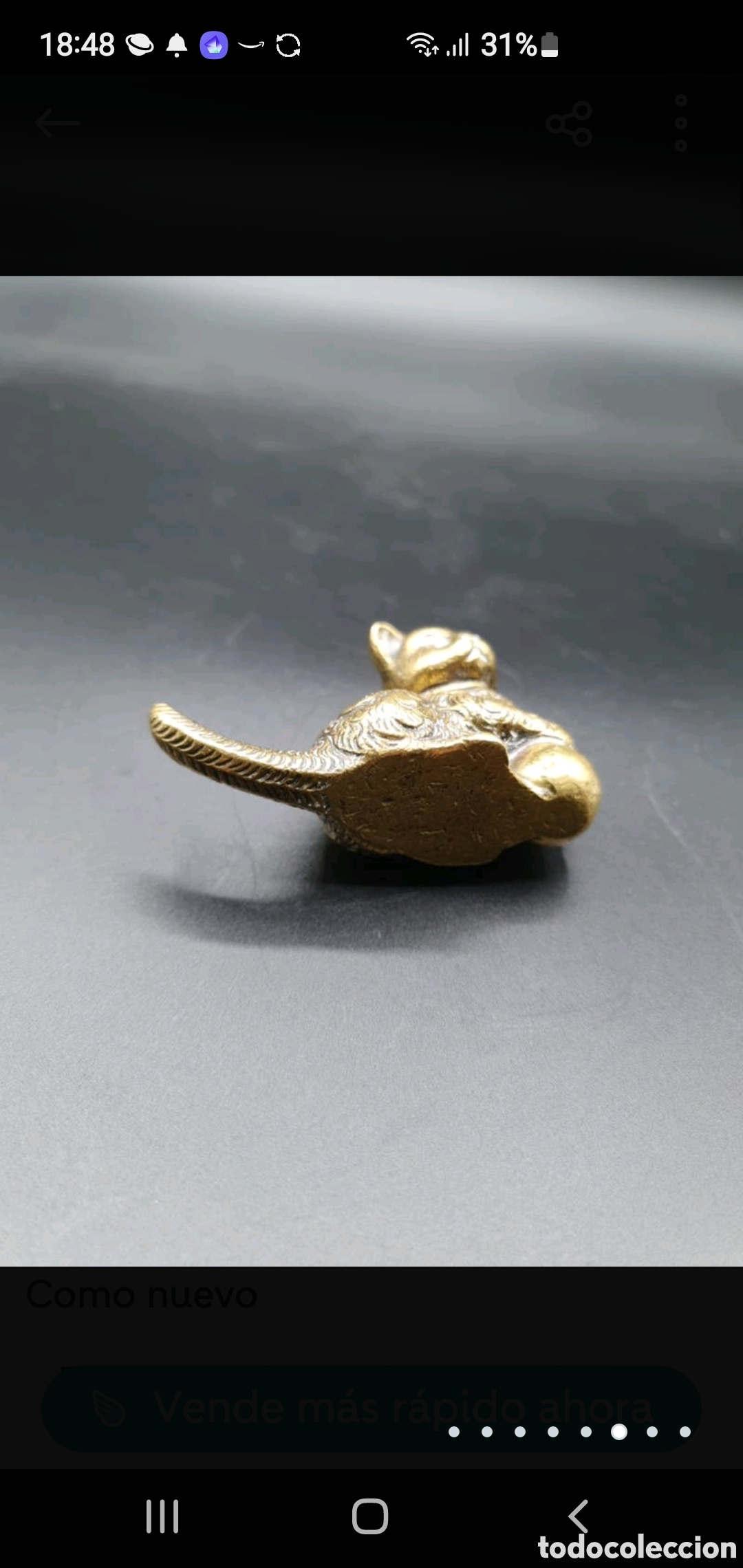 Antig&uuml;edades: Gatito bronce - Foto 7